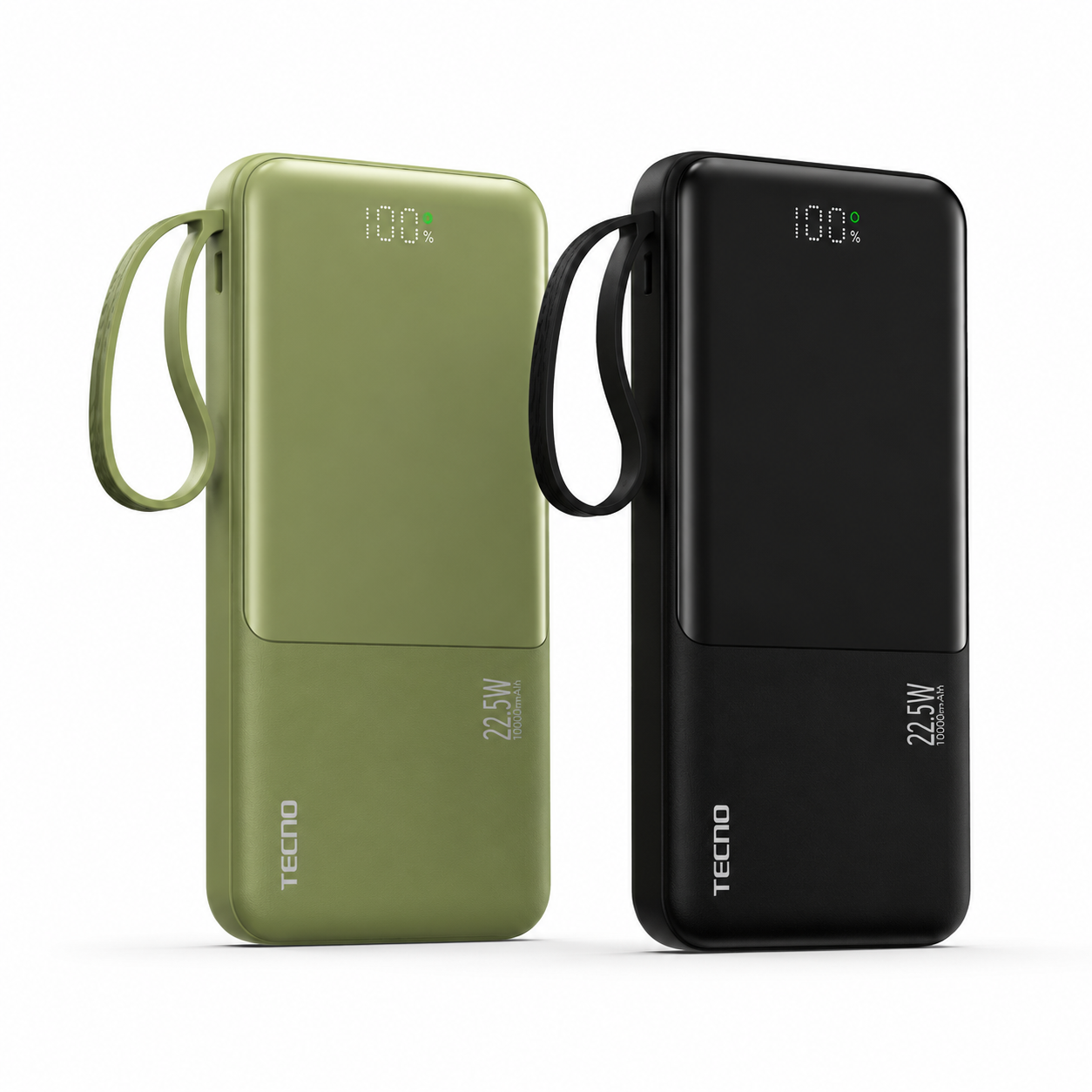 TECNO L101Q Power Bank – Charge Rapide 22.5W avec Support Téléphone et 4 Câbles Intégrés | Livraison Gabon | Kadmarket